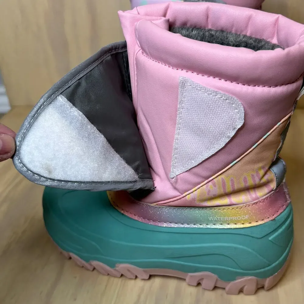 Western Chief Snow Boots Pink Girls size 2